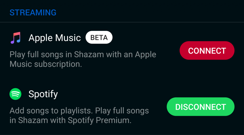 Shazam ve Apple Music
