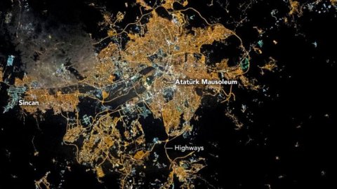 NASA tarafından paylaşılan Ankara fotoğrafı