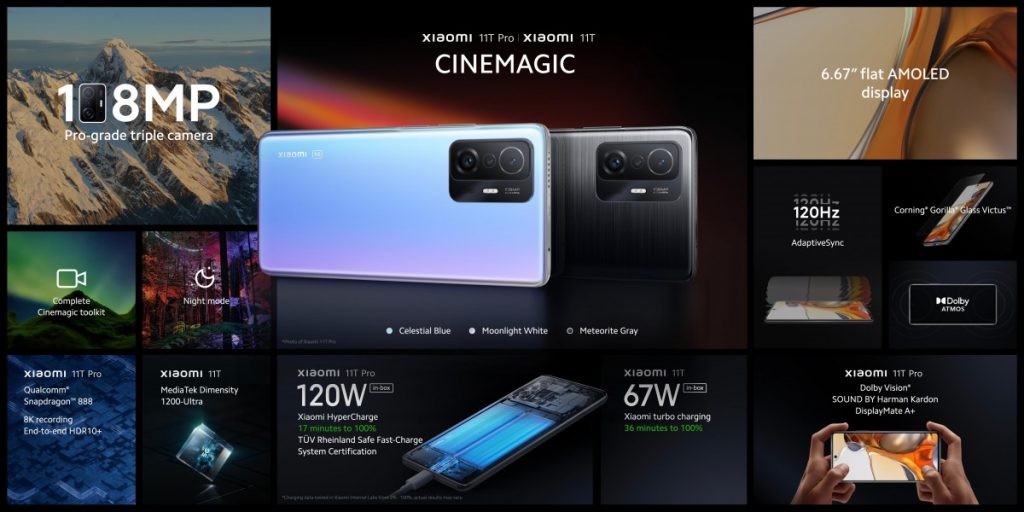 Xiaomi 11T ve 11T Pro Modelleri Tanıtıldı, Resmen Apple'a Meydan Okudu!