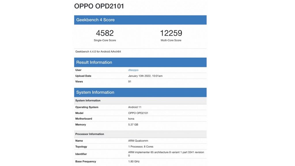 Oppo Pad, Geekbench Testi Ortaya Çıktı!