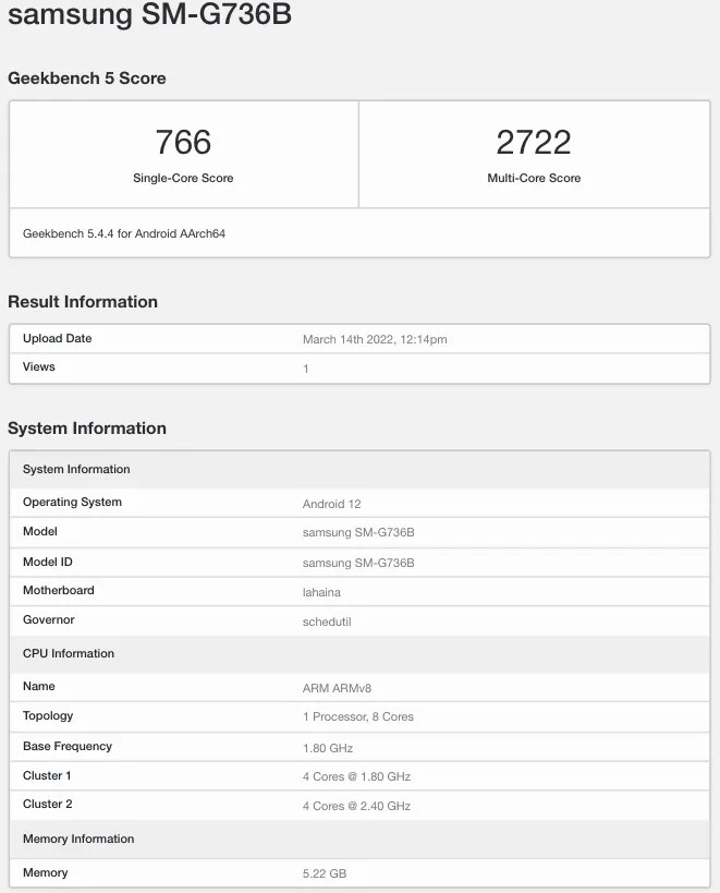 Galaxy XCover Pro 2, Geekbench Testinde Görüntülendi!